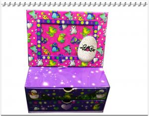 China 2 Tier colorfull Jewellery Trinket Box with Picture Frame Top for Kids on sale