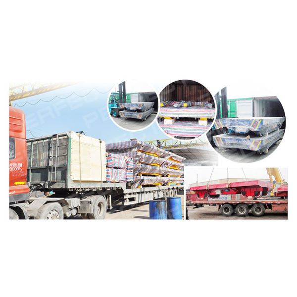 20t Motorized Transfer Cart For Handling Material Rail Trolley Handling Railer