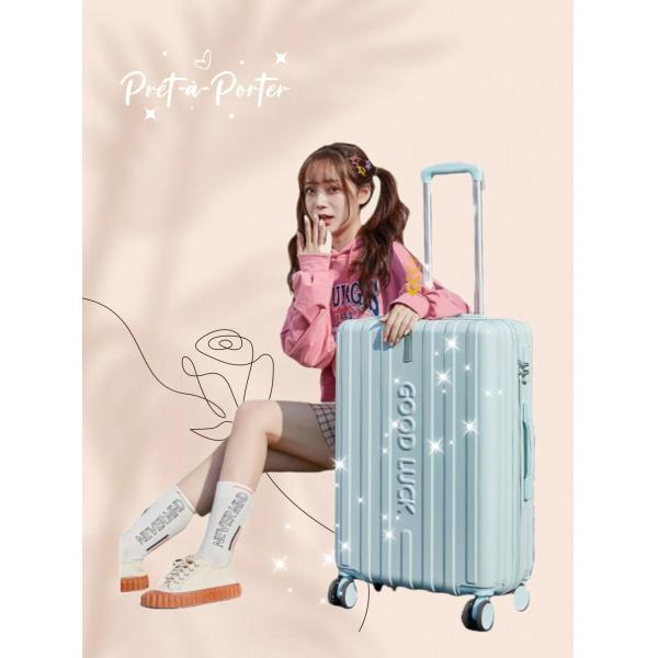 Mute Password Suitcase Green Large-capacity Luggage Set for Women Students Soft Handle Durable Thick Material Universal Spinner Wheels