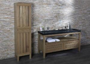 China Anti Scratch Marble Bathroom Countertops , Prefab Granite Countertops Easy Install on sale