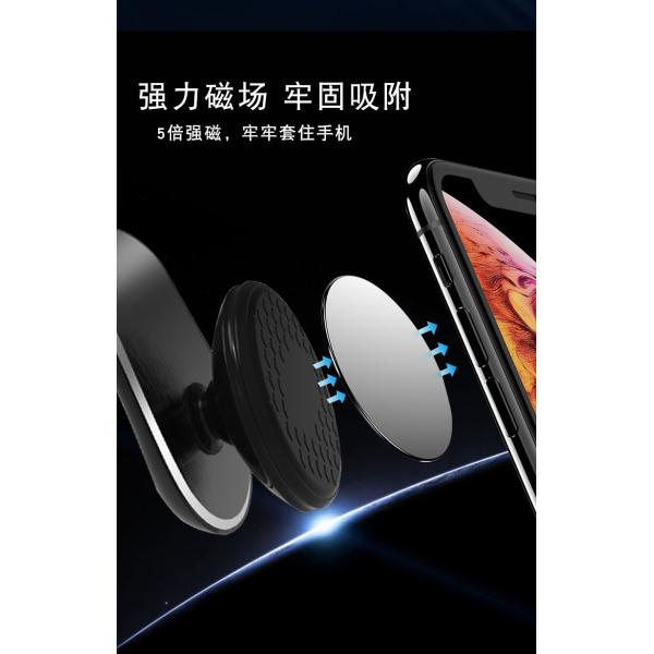 360 Degree Rotation Anti-Slip Phone Strong Universal Magnetic Vent Clip Mount Non-Sticky for Safe GPS