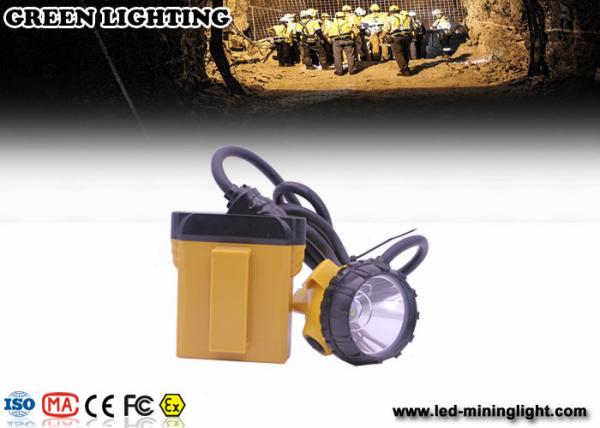 Quality 25000 Lux Portable Rechargeable LED Headlamp ATEX 2A Charger Big Battery Capacity for sale