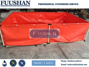 China Fuushan Customized Size Square and Circular PVC Flexible Collapsible Fish Tank wholesale