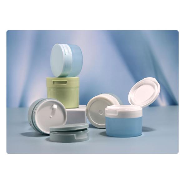 PP Empty Powder Jar 100g 120g 4 Oz Cosmetic Jars With with Flip Top Lid