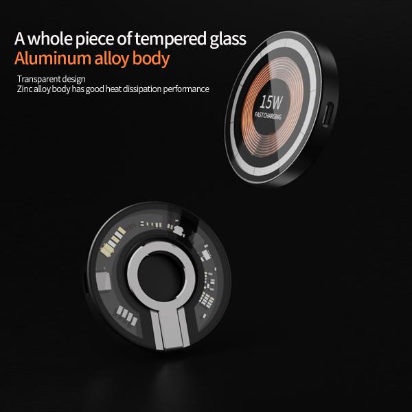 Mobile Phone Magnetic Foldable Wireless Charger Type-C Charging Interface 15W