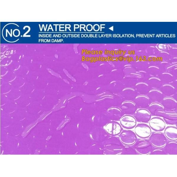 transparent slider zipper bubble bag，Reusable portable PE bubble wine bottle protector bag,k bubble bag,slider pac