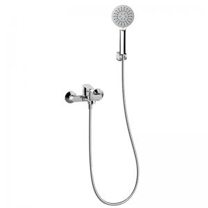 China Bathroom Handshower Temperature Control Shower Faucet Wall-mounted Bath Shower Set Modern wholesale