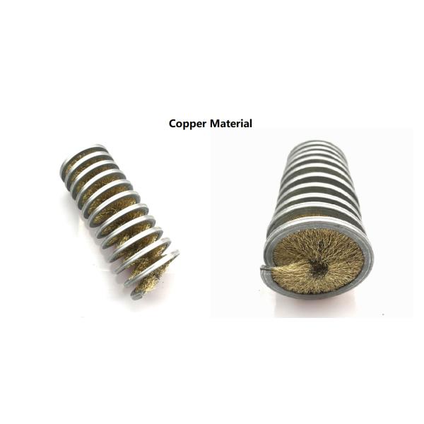 Antistatic Aluminum Two Half Round Brush For Industrial Equipment Accessories