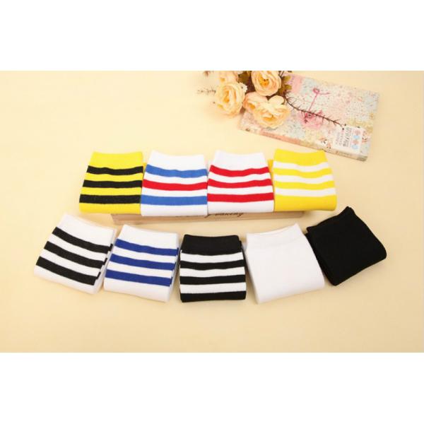 Football Stripes Cotton Kids Knee High Socks for Boys and Girls Long Tube Sports Socks