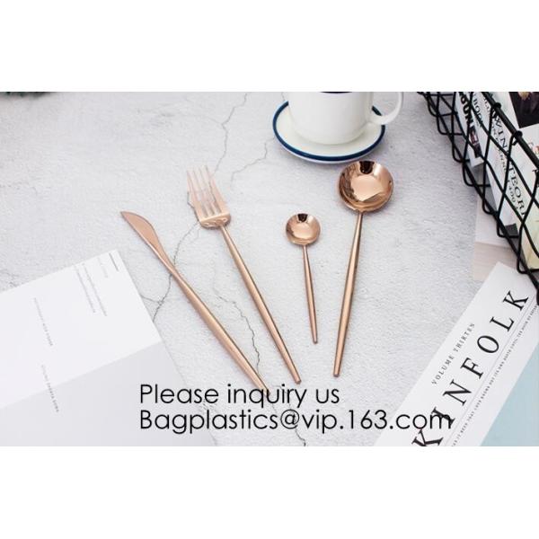 Cutlery Purple Flatware Tianjin Stainless Steel Cutlery,Elegant Design Stainless Steel Flatware Copper Coating Rose Gold
