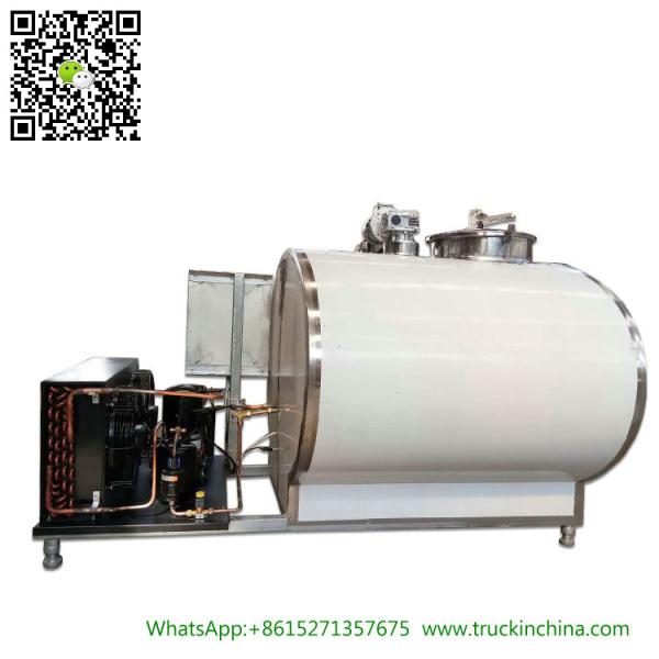 Stainless steel Milk Cooling Tank Body For Lorry Trucks 8CBM- 25CBM