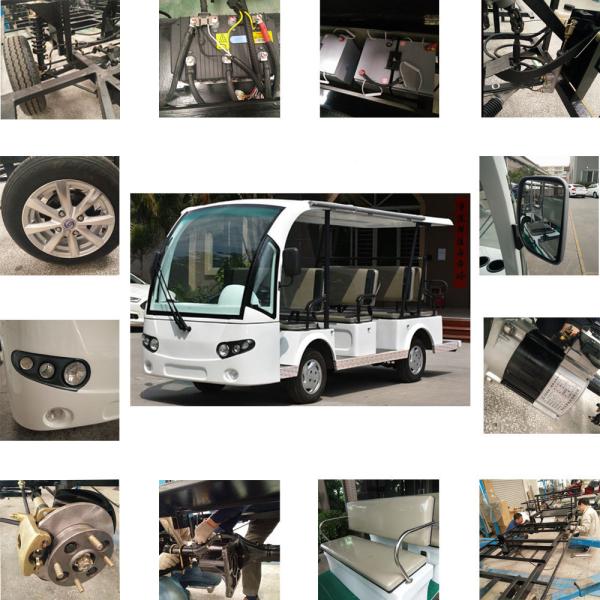 Welded Tubular Steel Chassis 11 seater Electric Sightseeing Car Without Driving Licence