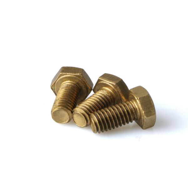 Metric Thread Brass Hex Head Screws Brass Hex Bolts Brass Hexagon Head Bolts