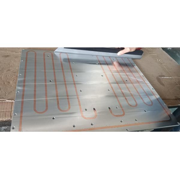 395*395*10 mm Aluminum Powder Coated Cold Plate 99.5% LF Solar Panel Water Cooled Heat Sink