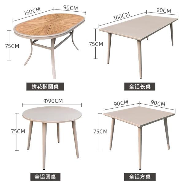 Luxury Nordic-Style Outdoor Furniture Premium Weatherproof Rattan Dining Set For Patio And Garden