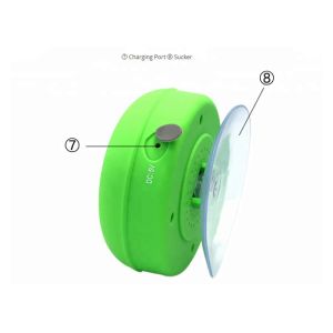 Custom Waterproof Wireless Bluetooth Speakers / Sucker Wireless Speaker For