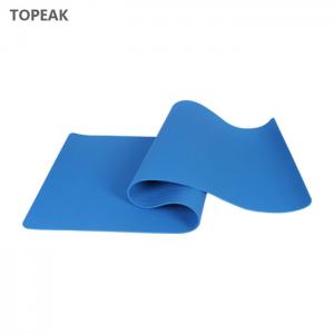 China Double Layer Tpe Yoga Mat Safety 5mm 6mm 8mm 10mm Blue Yoga Rug  Sheets wholesale