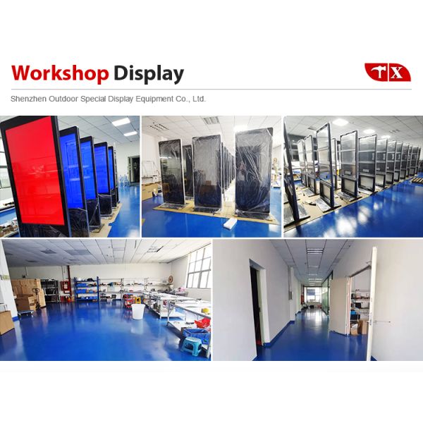 55 Inch Outdoor Digital Signage with 4K Ultra HD 3000 Nits Brightness and 50000H Lifespan LCD Advertising Machine