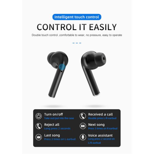 Hifi 8mm Tws Wireless Bluetooth Headset With 400mAh Battery Case
