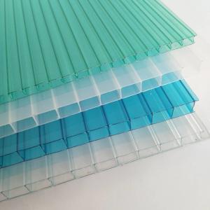 China Colored Polycarbonate Hollow Sheet Cellular Polycarbonate Sheet For Roofing Greenhouse on sale