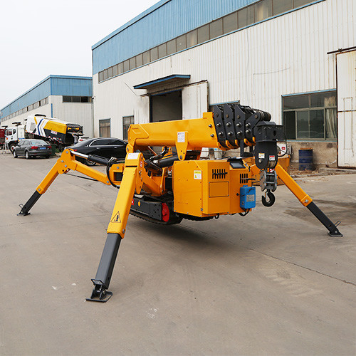 3 Ton Spider Cranes 9 Meters Ground Lift Mini Lifting Machinery Movable