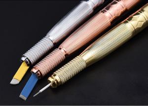 China Embroidery Diamond Manual Tattoo Pen With Box / 3D Eyebrow Lip EO Gas Strict Sterilization pen wholesale