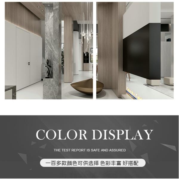 Light Luxury Style Fireproof And Mothproof Wood Grain PVC Bamboo Charcoal Fiber Board