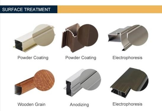 Wood Grain Color 6M Desk Square Tube Furniture Aluminum Profiles