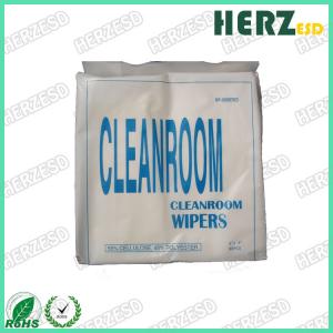 China 1009S 1009D Clean Room Wipes / Lint Free Microfiber Cloth Weight 120g-180g wholesale