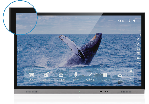 Zero Gap LED Interactive Whiteboard Supper Slim Bezel