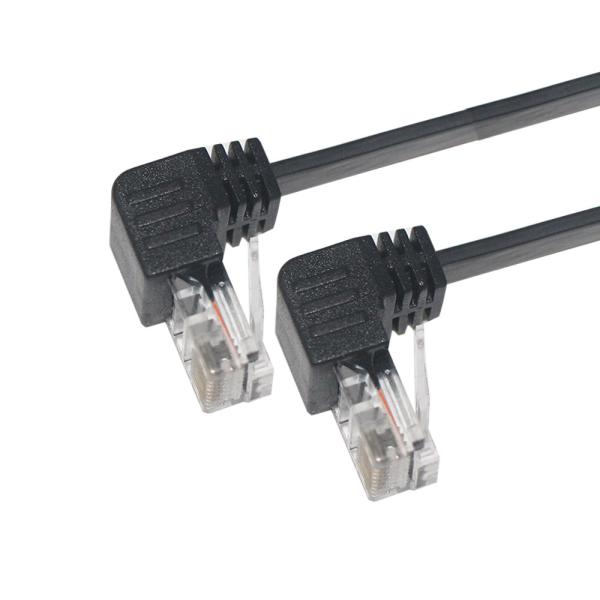 Quality Right Angle RJ45 Cat6 Patch Cable 1-10m Shielded PVC for sale