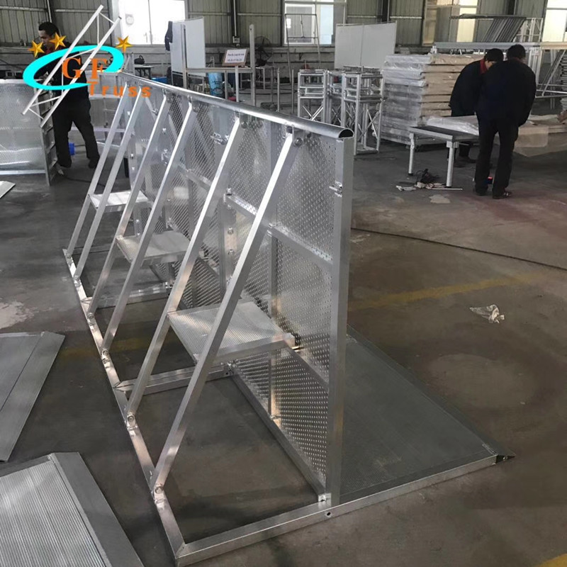 TUV Exhibition 1.2m Crowd Control Aluminum Mojo Barrier