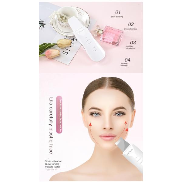 Plastic Portable Ultrasonic Skin Scrubber Professional 300g Blackhead Remover Scrubber