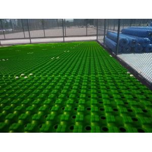 Interlocking Artificial Grass Drainage Underlay Rubber Drainage Shock Absorbing