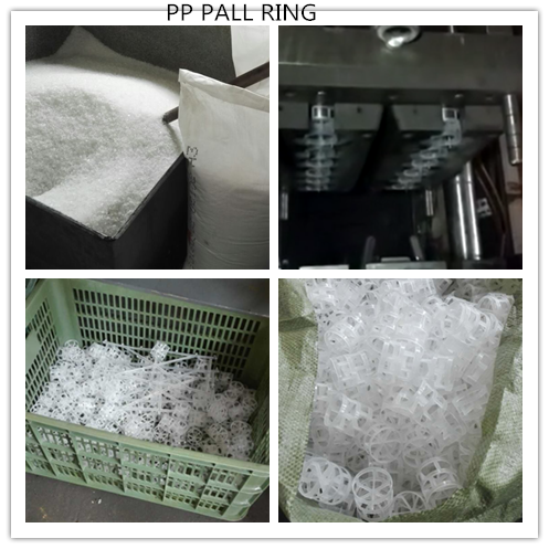 PTFE Pall Packing Ring 50mm Suitable for Application Temperature In Tower