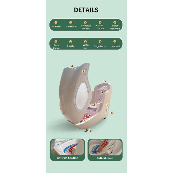 Waterproof Ozone Therapy Capsule Herbal Steam Bath Spa Treatment