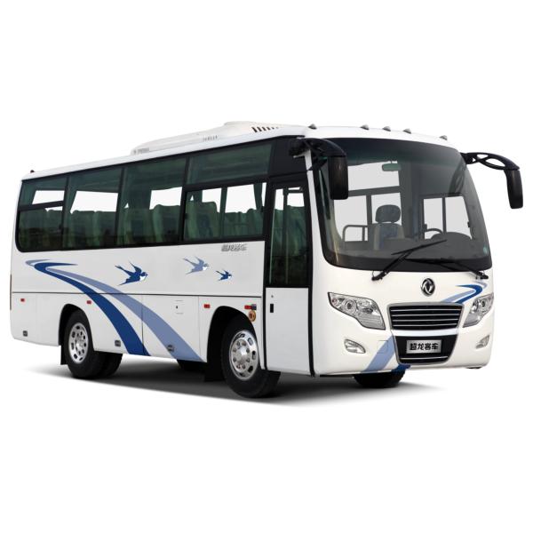 2013 YEAR Dongfeng Used Coach Bus 24-35 Seats White Yuchai Engine Middle Style
