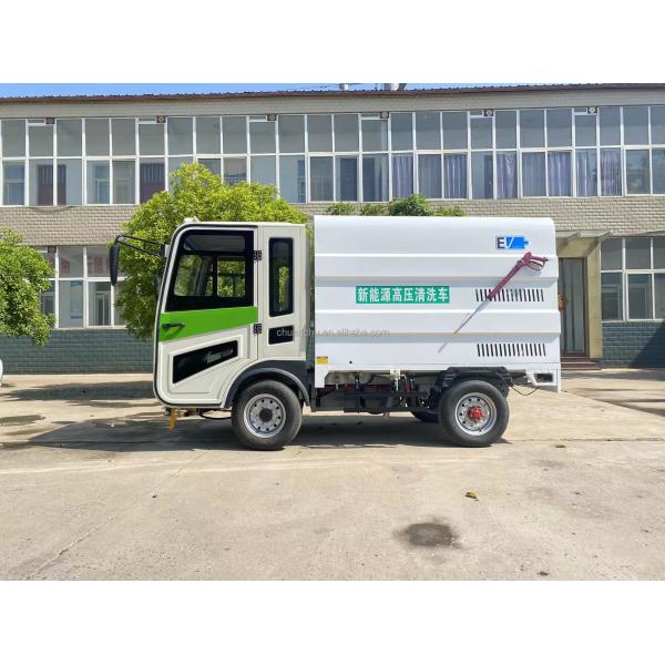 Pure Electric High Pressure Water Jet Cleaning Truck Four Wheel Energy Type Voltage