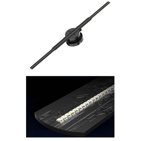 Holographic Mesh Projector Screen Advertising Player 3d Led Advertising Screen Outdoor