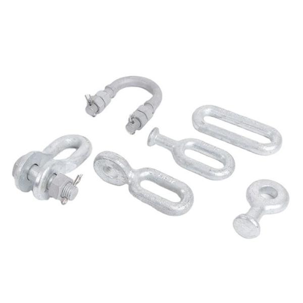 Hot Dip Galvanized Clevis For Power Line Fittings / Shackle / U Shackle With Clevis Pin