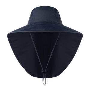 China New Outdoor Fisherman Hat for Men Women Summer Neck Protection Visor Cap Anti UV Breathable Fishing Safari Hat wholesale