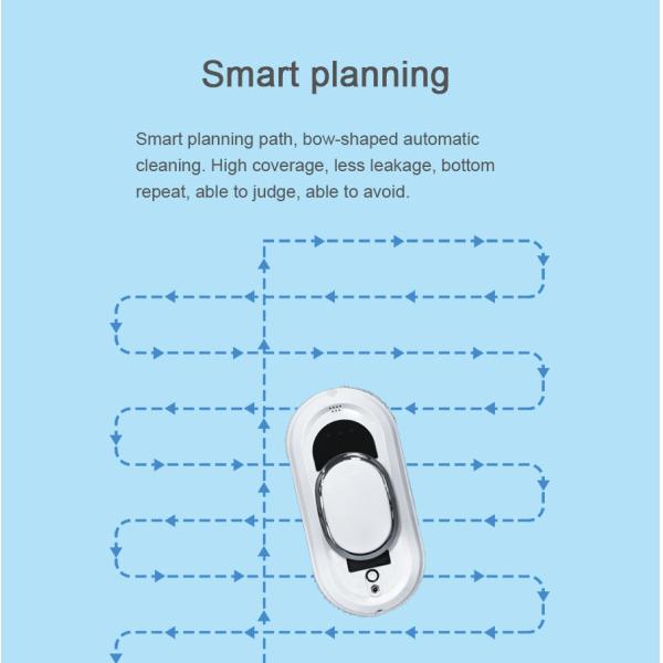 App-Controlled Huidi HCR-01 Automatic Window Vacuum Cleaner 80W 65dB Electric Robot