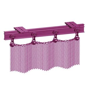 China Free Install Aluminum Weave 5x5mm 6x6mm Metal Cloth Curtain wholesale