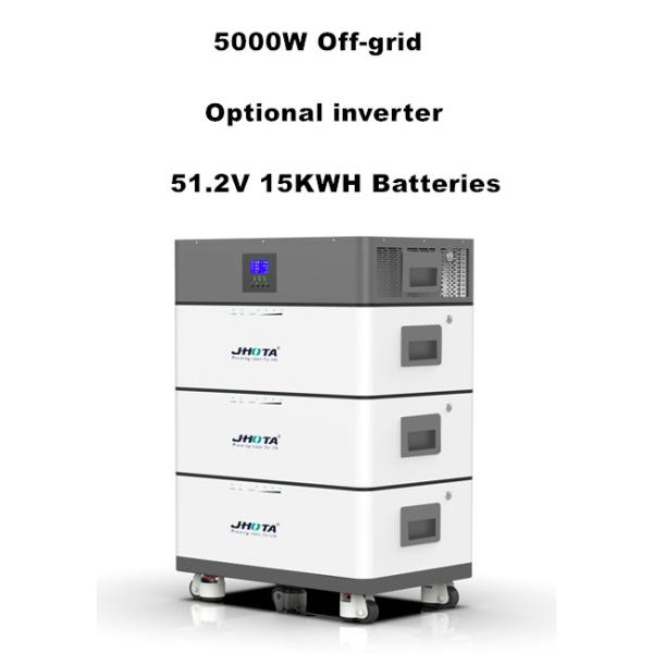 Stacked Home Energy Storage System Off Grid Inverter Battery 15KWH 51.2V