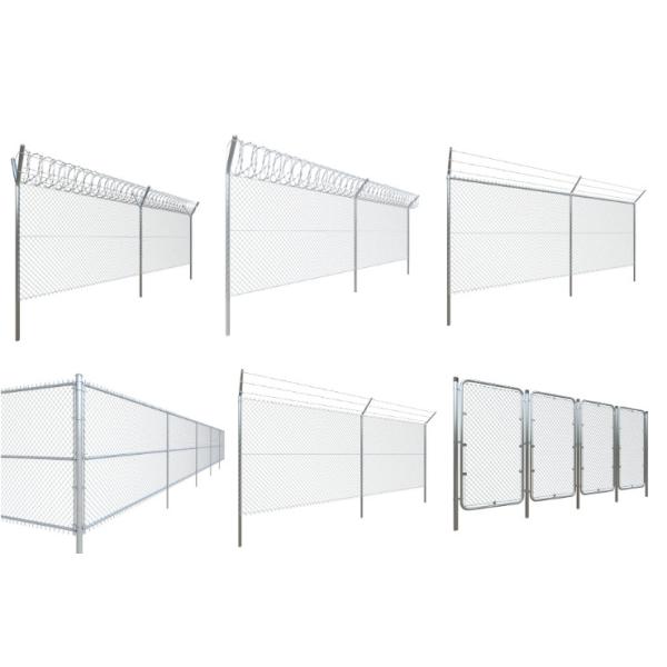 8' Fencing Trellis Gates Galvanized 60*60mm Powder Coated Chain Wire Fencing