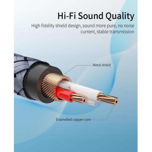 Audio Cable Adapter Aux To 3.5mm Jack RCA Cable For TV PC Amplifiers DVD Speaker