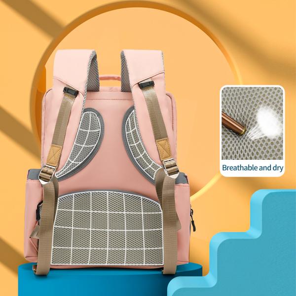 Multi Pocket Large Diaper Bag Backpack Bags For Travel OEM ODM