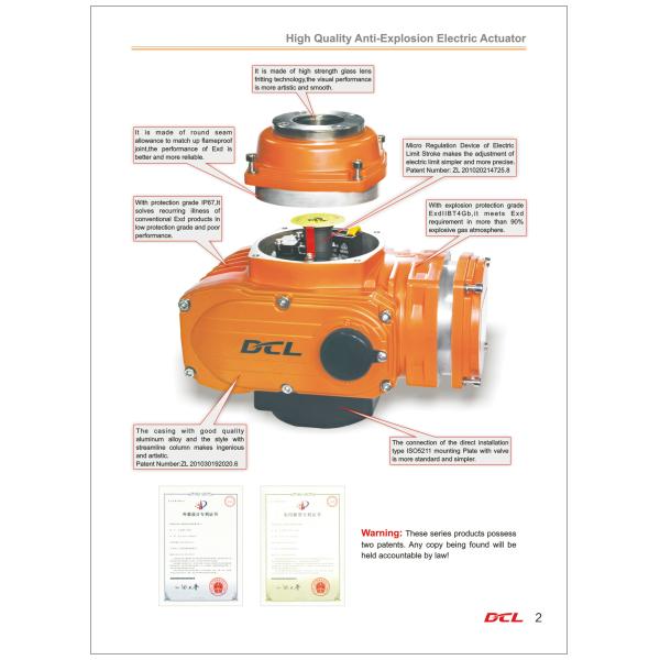Explosion Proof Electric Actuator with Position transmitter