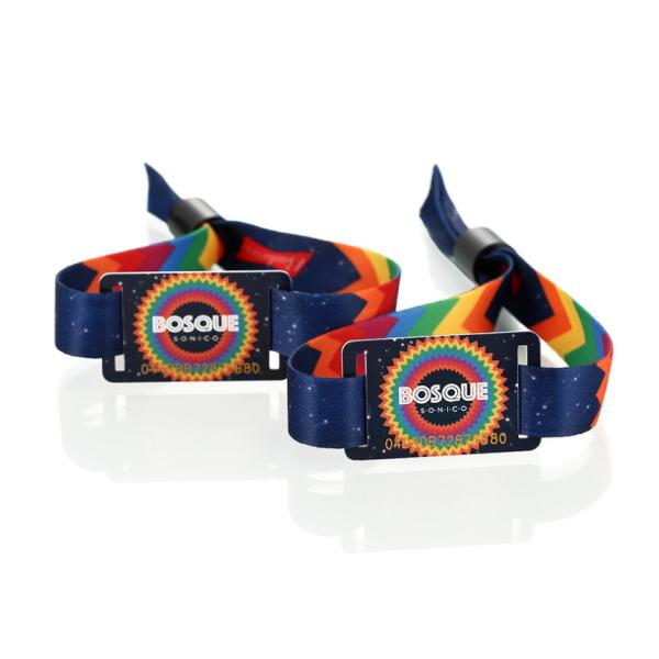 Social Distancing NFC RFID festival Wristband For Access Control Management