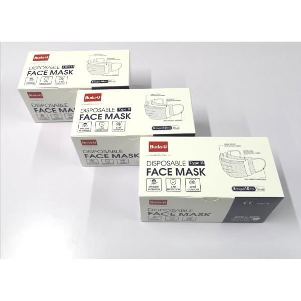 Buda-U Adult 3PLY Medical Protective Face Mask For Covid ASTM Level II